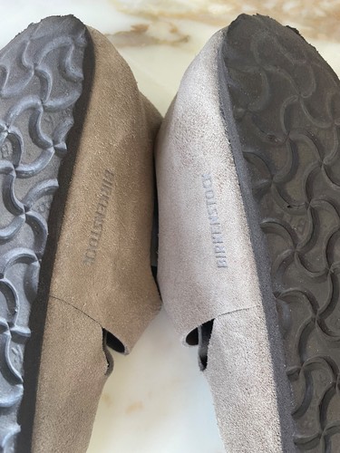 Birkenstock London Suede Leather Taupe Size 38; Bought from Birkenstock website - Foto 12 di 19