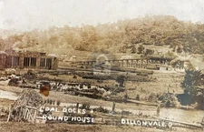 Dillonvale Mt Pleasant Ohio 1900's Coal Docks & Round House RPPC Postcard COPY