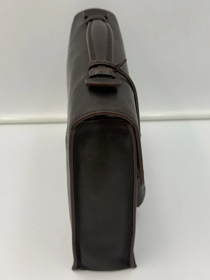 Bolso Royal Highness de PIEROTUCCI • Marrón SAC À DÉPÊCHES 28 • Hecho en ITALIA Foto 3 de 4