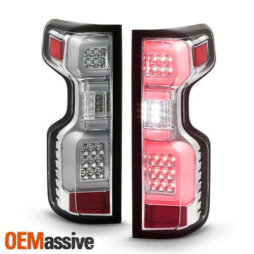 For 2019-2022 Silverado 1500 | 2020 2500HD/3500HD Halogen Type Chrome Tail Light - Picture 2 of 9