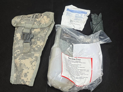 New Genuine USGI Curaplex BTM Tactical Field Suction Easy Kit ACU MOLLE II