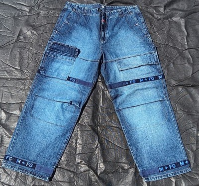 Vintage Y2K Marithe Francois Girbaud Shuttle Tape Blue Jeans Baggy Wide Leg