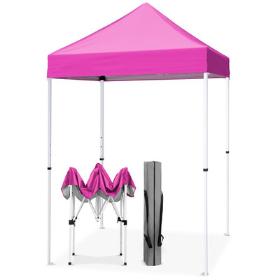 Eagle Peak 5X5 Pop Up Canopy Tent Instant Outdoor Canopy Easy Set-Up Straight