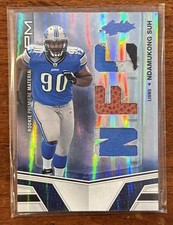 2010 Panini Absolute Prime Jersey Patch Relic Ndamukong Suh /25 Rookie RC Lions