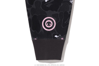 A BATHING APE x Kuromi Ladies Camo Full Zip Hoodie Black | eBay