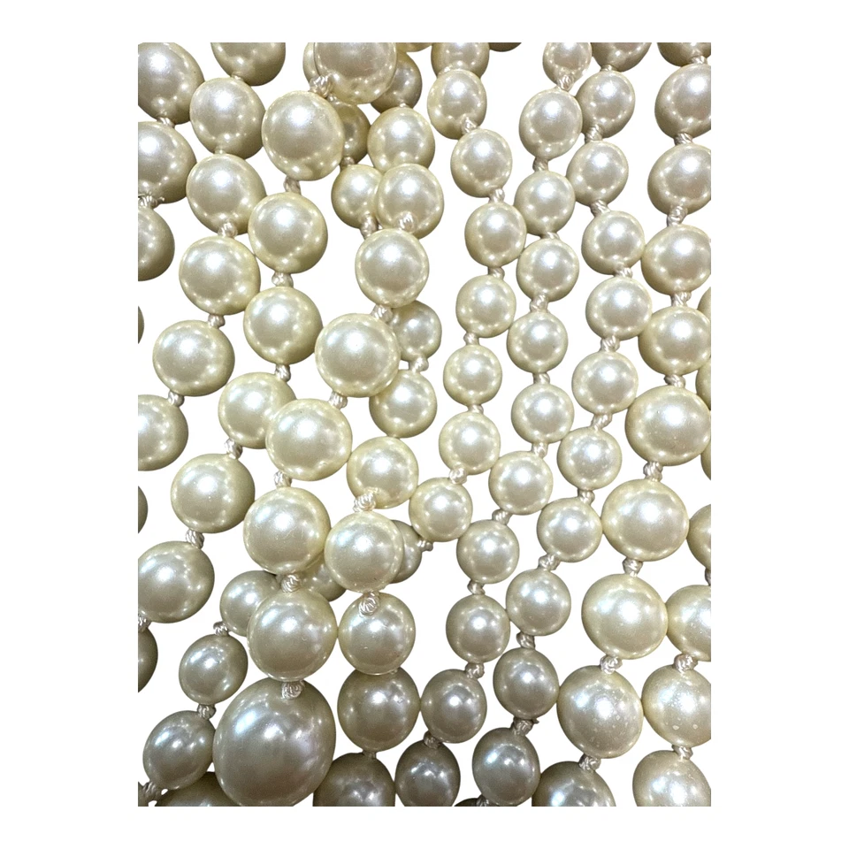 Hermoso collar de perlas en capas de múltiples hilos tono dorado J.CREW JC332 Foto 3 de 4