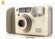 Read Exc 5 PENTAX ESPIO 115M Silver Point  Shoot 35mm Film Camera From JAPAN