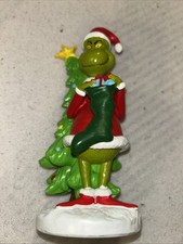 RUZ The Grinch With Christmas Tree Figurine 2025 Dr Seuss NEW