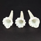3 Fenton Milk Glass Hobnail Epergne Replacement White Horn Flower Vase Vtg READ
