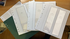 Lot de 35 feuilles vierges AV-FRANCE pour carnets Cr-Rge/Person-CELE/Jour/Timbre