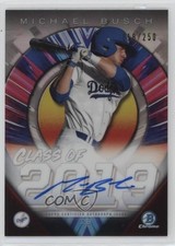 2019 Bowman Draft Chrome Class of 118/250 Michael Busch #C19A-MB Auto 2a9