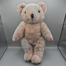 12" Tan Beige Blond Plush Teddy Bear Toy Articulated Moveable Arms  Legs