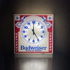 Vintage  Budweiser King Of Beers Military Time Fluorescent  Clock Not Working