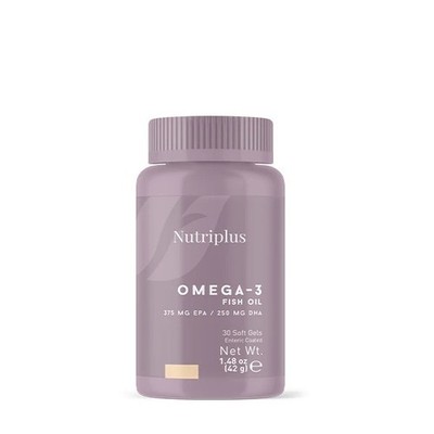 Nutriplus Omega-3 625 mg 30 Weichkapseln EPA DHA Herz Gehirn Sehunterstützung