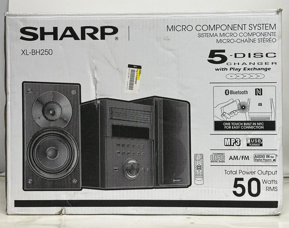 Sharp XL-BH250 Micro Stereo System - Image 2 of 4