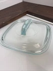 Pyrex 648C Square Glass Replacement Lid 7.5in Rounded Corners