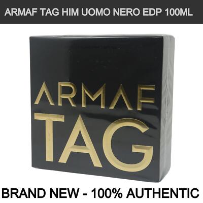 Armaf Tag Him Uomo Nero Eau de Parfum for Men Spray 3.4 oz / 100ml - Brand New