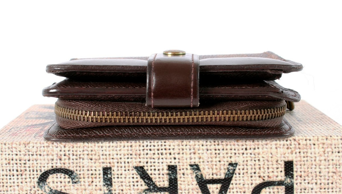 Louis Vuitton Wallet Compact Zippy Damier Ebene Coin Purse