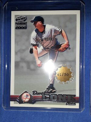 2000 Pacific Paramount #157 David Cone Serial Number 41/50 New York Yankees RARE