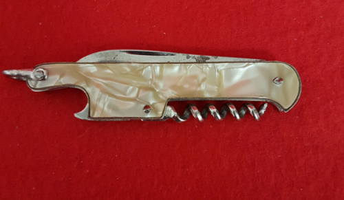 Barman's Knife. Made In Germany. Blade, Bottle Opener, Corkscrew. Bakelite?1950s - Picture 1 of 4