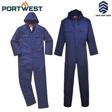 PORTWEST Bizweld Flame Resistant Coverall Hooded Welding Boilersuit Overall BIZ6
