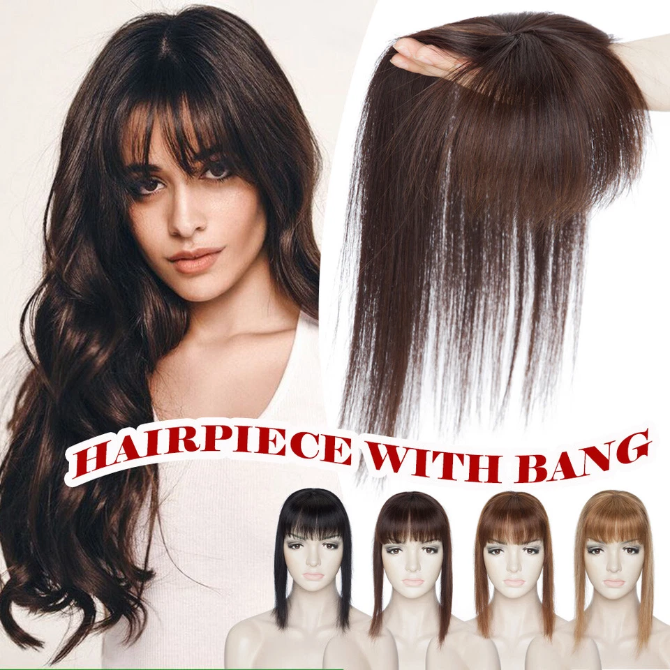 Topper de cabelo humano 100% clipe toupee em peças superiores femininas capa 10*10 - Imagem 2 de 4