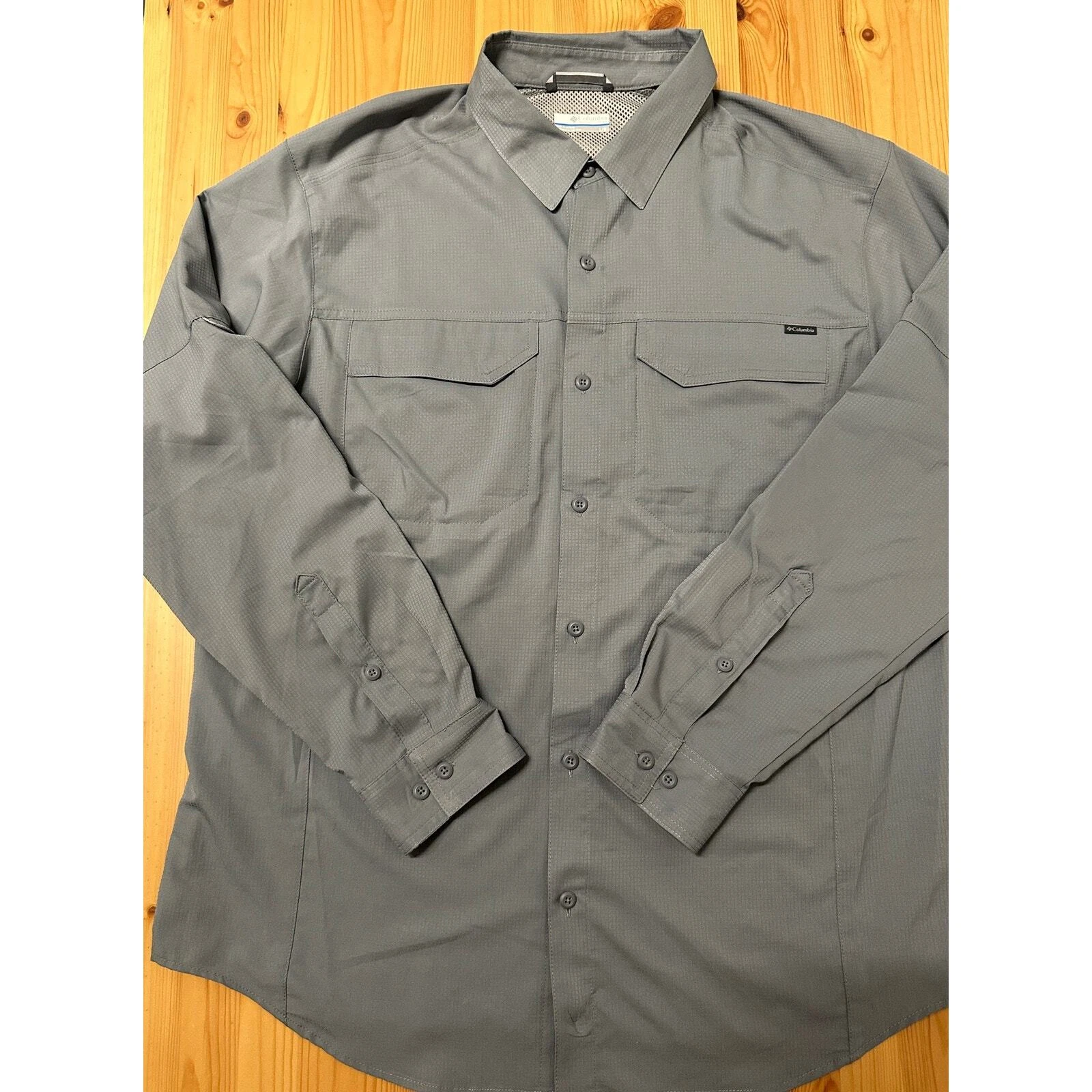 Columbia Mens Long Sleeve Button Down Hiking Shirt Large