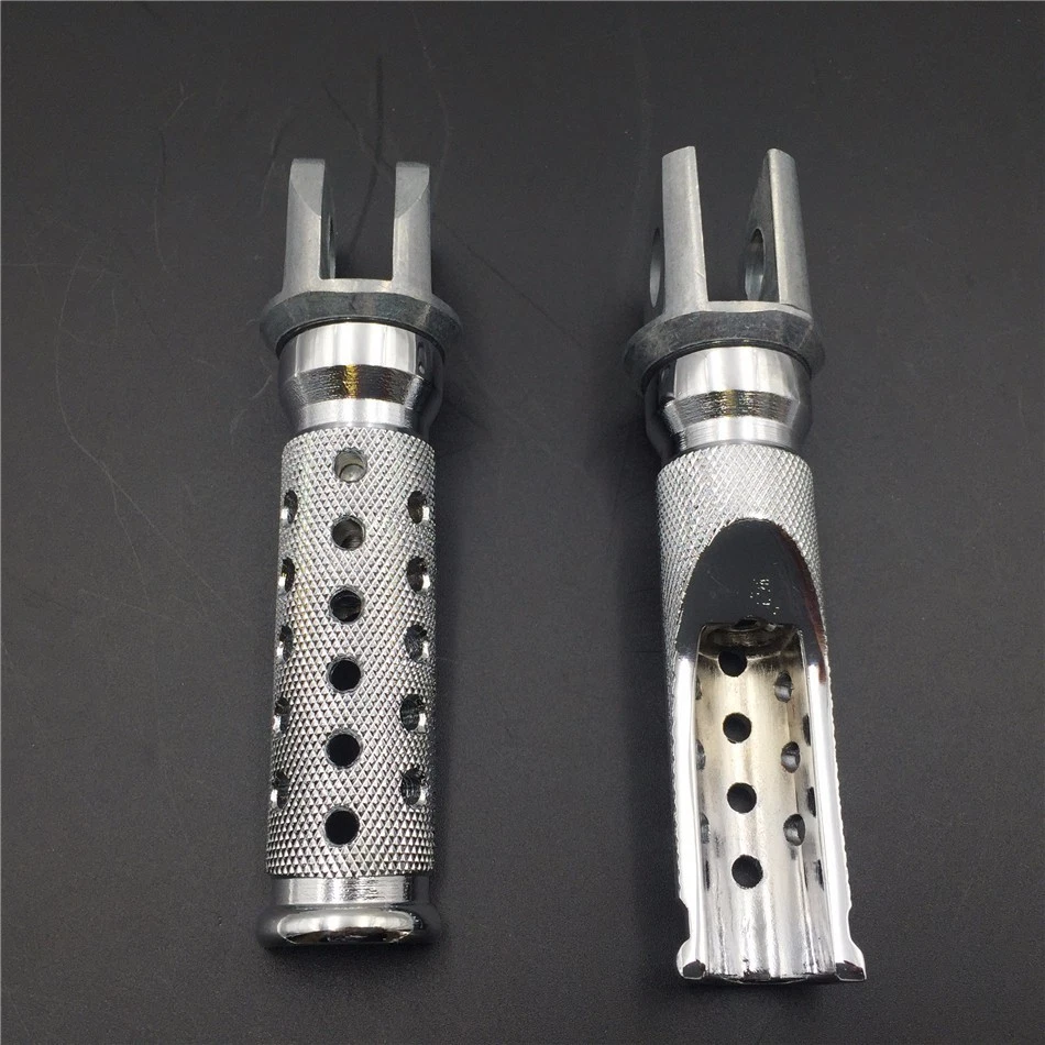 Silver Front Foot Pegs For Kawasaki EX250 EX500 Ninja ZX6 D/E/R ZX750 Ninja - Image 3 of 4