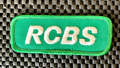 RCBS PRECISIONEERED RELOADING EMBROIDERED SEW ON PATCH AMMO 4'' x 1 1/2'' NOS