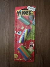 Rare Vintage Yikes Wreck-Tangular Twisted Erasers 1993 Stationary Berol Ltd New