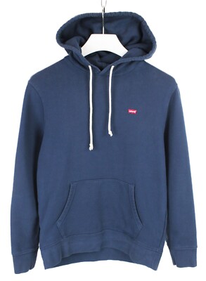 Levi's Standard Hoodie Men Small Pullover Kangaroo Pocket Blue