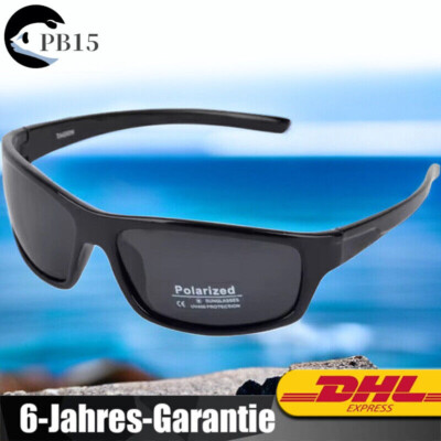 HD Polar View Sportbrille Unisex Polarisierte Sonnenbrille Fahrerbrille Schwarz
