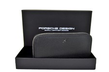 PORSCHE DESIGN PD Damen Geldbörse Portemonnaie FRENCH CLASSIC Leder Schwarz NEU