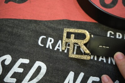 Ralph Lauren Purple Label RL Logo Buckle Leather Belt POLO sz32 | eBay