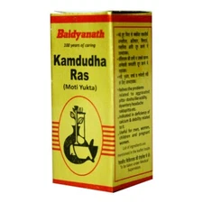 Baidyanath Kamdudha Ras Moti Yukta Gold, Hyperacidity Gastroenteritis 25 Tablets