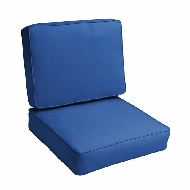 Indoor/Outdoor Sunbrella Lounge Chair Cushion, True Blue eBay