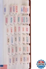 DiverseBee Laminated Bible Tabs (Large Print, Easy to Apply), Bible Tabs Old 