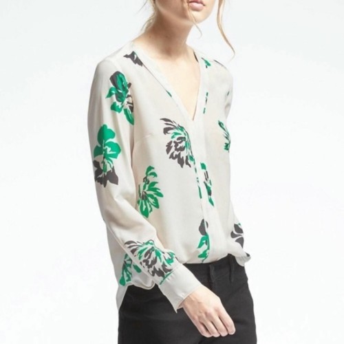 banana republic sheer blouse