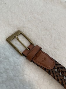 dockers braided leather belt