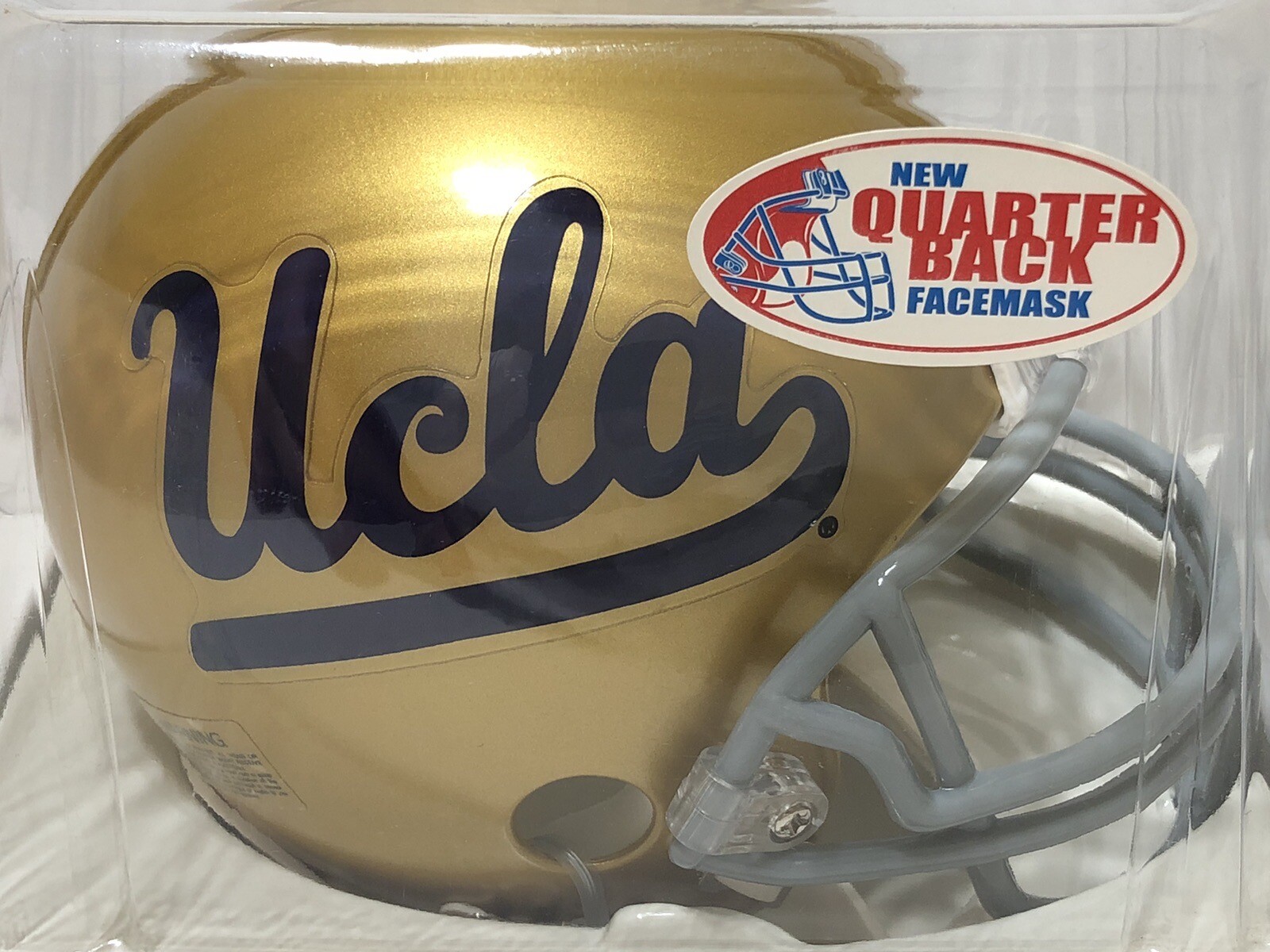 UCLA Bruins Riddell NCAA Mini Football Z2B Helmet with QB Facemask