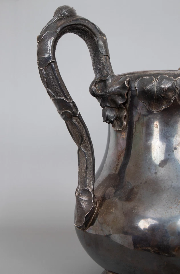 Jarro americano antigo 1852 Jones Ball & Poor Coin prata Boston - Imagem 4 de 4