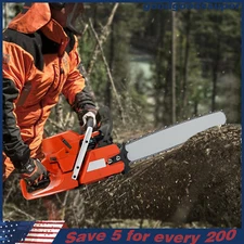 28'' Handheld Cordless Petrol Chain Saw 71cc Gasoline Chainsaw Power Head 3.9kw