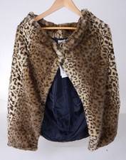 Jolt New W/tags Faux Fur Animal Print Vest Size Medium
