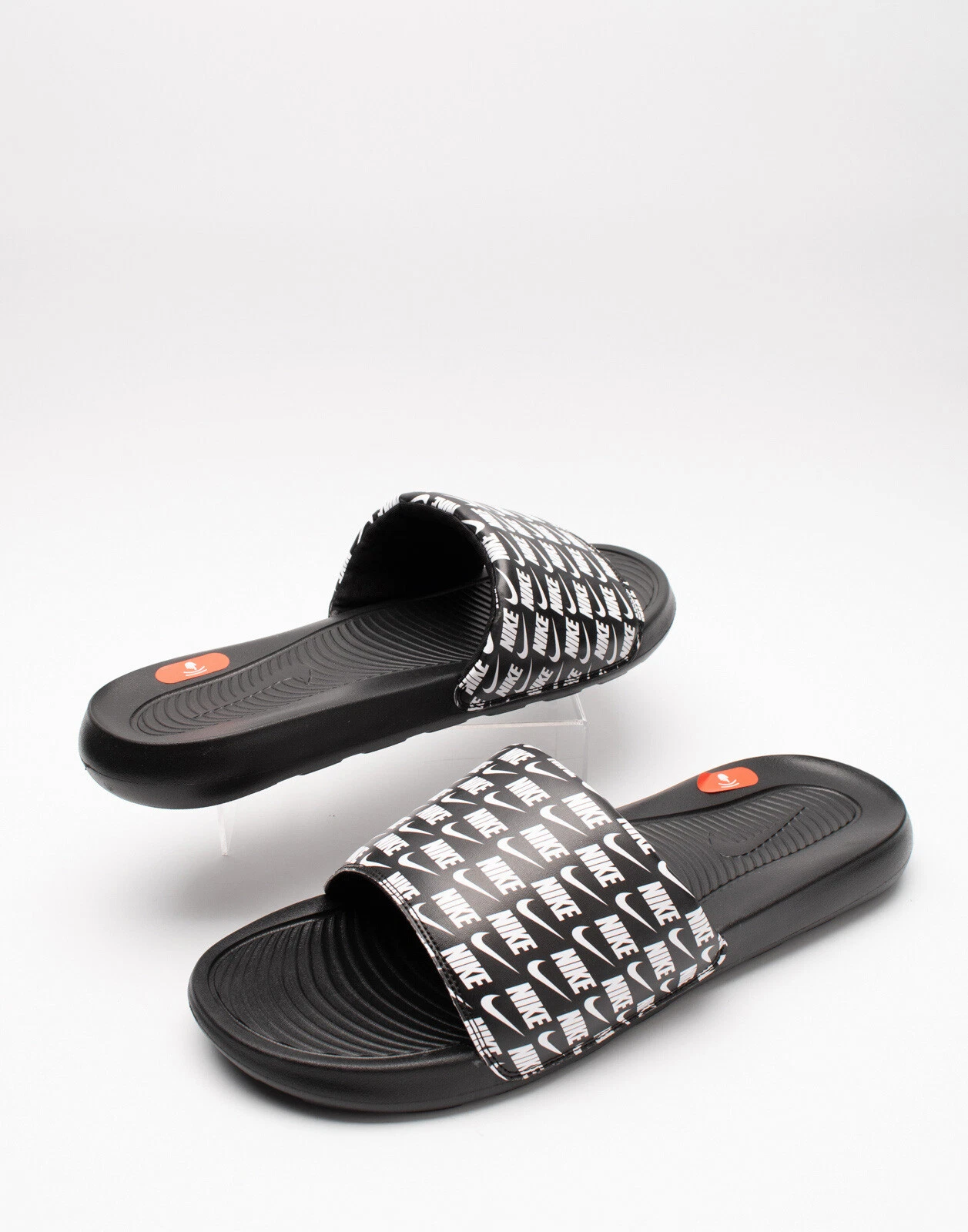 Sandali NIKE Victori Slide US17 UK16 EU51 5 logo nero bicolore comfort migliorato