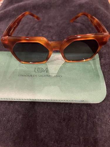 UDM Unique Design Milano Adele-Havana Sunglasses Handmade in Italy, New Is $499