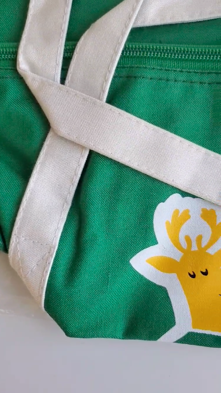 Vintage Milwaukee Bucks 80's Vintage Pizza Hut Canvas Duffel Bag NEW OS