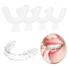 4 Pcs Dental Teeth Care Whitening Mouth Guard Thermoplastic Moldable Bite Tray