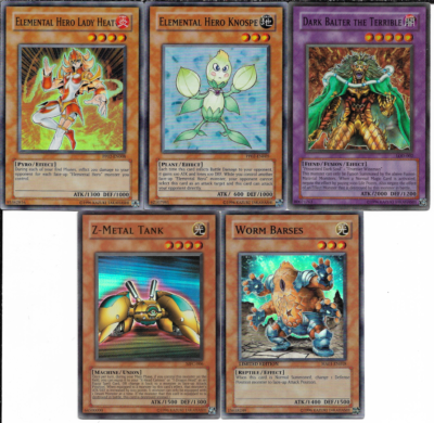 Yu-Gi-Oh! 5 Card Holo Lot with Elemental Hero Lady Heat NM | eBay