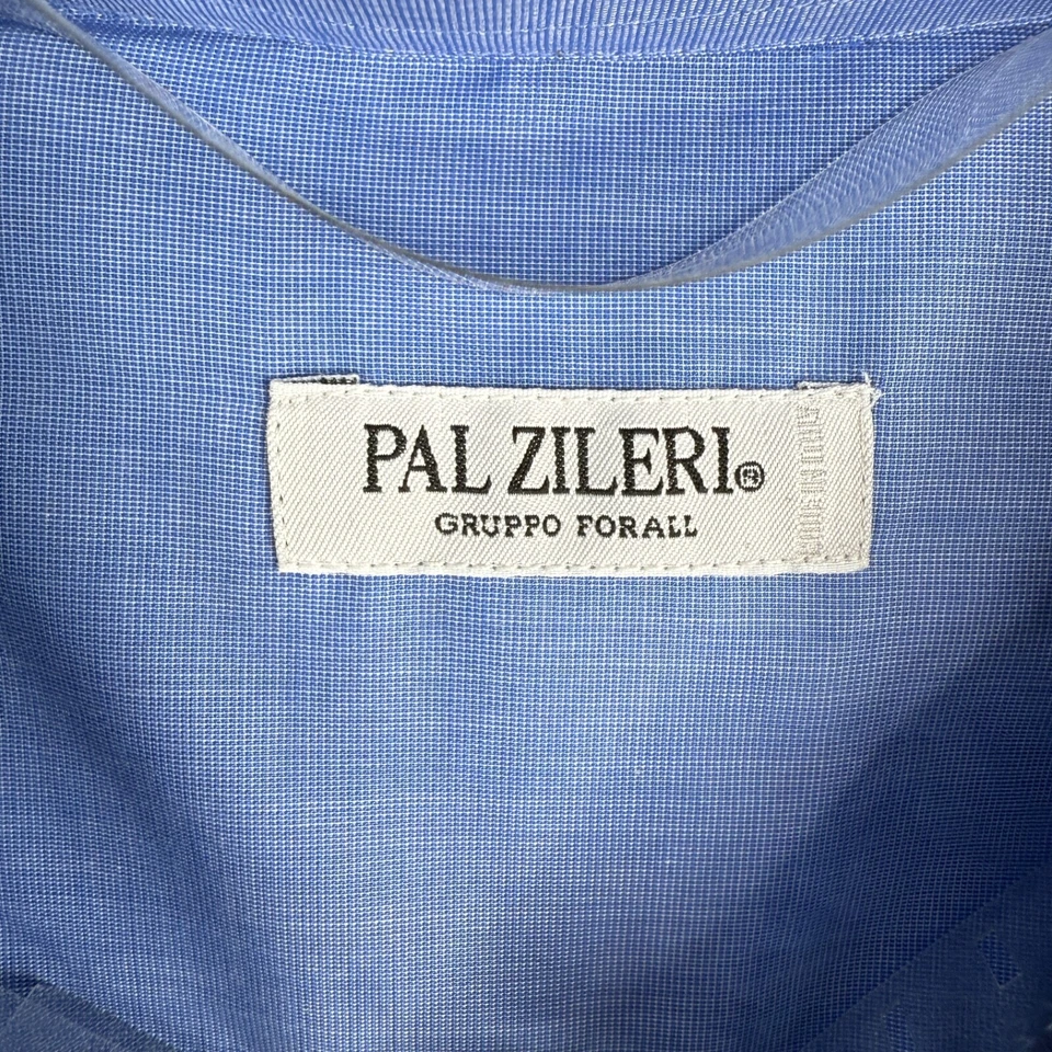 Camisa de vestir Pal Zileri Gruppo Forall para hombre azul con botones talla 16,5, 42 Foto 4 de 4