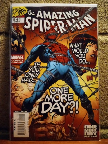 THE AMAZING SPIDER-MAN • "ONE MORE DAY" KOMPLETT (#1-4) VARIANTEN/SKIZZENBUCH SET!